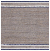 Safavieh Natural Fiber 6'-0" x 6'-0" Rug in Natural / Navy
