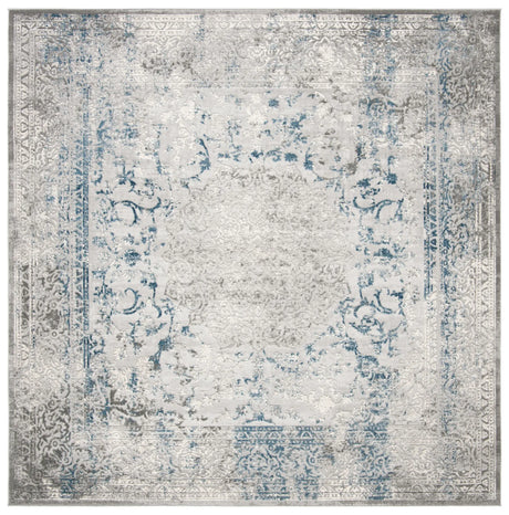 Safavieh Invista 6'-7" x 6'-7" Rug in Grey / Blue