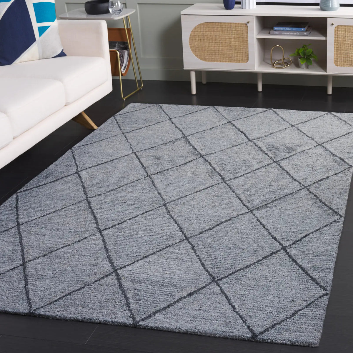 Safavieh Metro 4'-0" x 6'-0" Rug in Grey / Charcoal