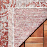 Safavieh Courtyard 5'-3" x 7'-7" Rug in Red / Beige