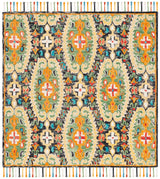 Safavieh Blossom 6'-0" x 6'-0" Rug in Charcoal / Gold