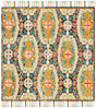 Safavieh Blossom 6'-0" x 6'-0" Rug in Charcoal / Gold