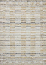 Loloi Roxie ROX-03 Contemporary Power Loomed Granite, Gold Rug - main flat