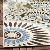 Safavieh Veranda 5'-3" x 7'-7" Rug in Cream / Blue