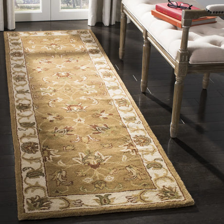 Safavieh Heritage 2'-3" x 10'-0" Rug in Mocha / Ivory