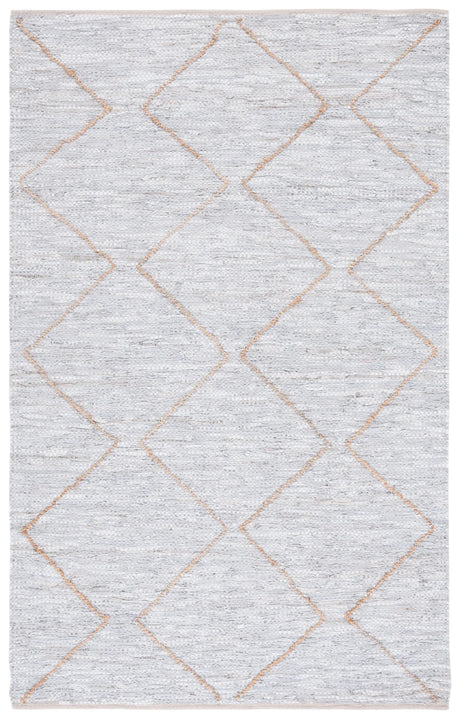 Safavieh Vintage Leather 4'-0" x 6'-0" Rug in Light Grey / Natural