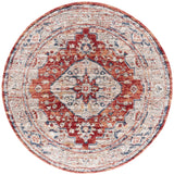 Safavieh Luna 6'-7" x 6'-7" Rug in Beige / Rust Blue