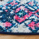 Safavieh Riviera 6'-7" x 6'-7" Rug in Navy / Light Blue