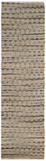 Safavieh Cape Cod 2'-3" x 8'-0" Rug in Black / Natural