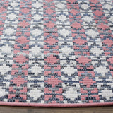 Safavieh Montauk 6'-0" x 6'-0" Rug in Coral / Multi