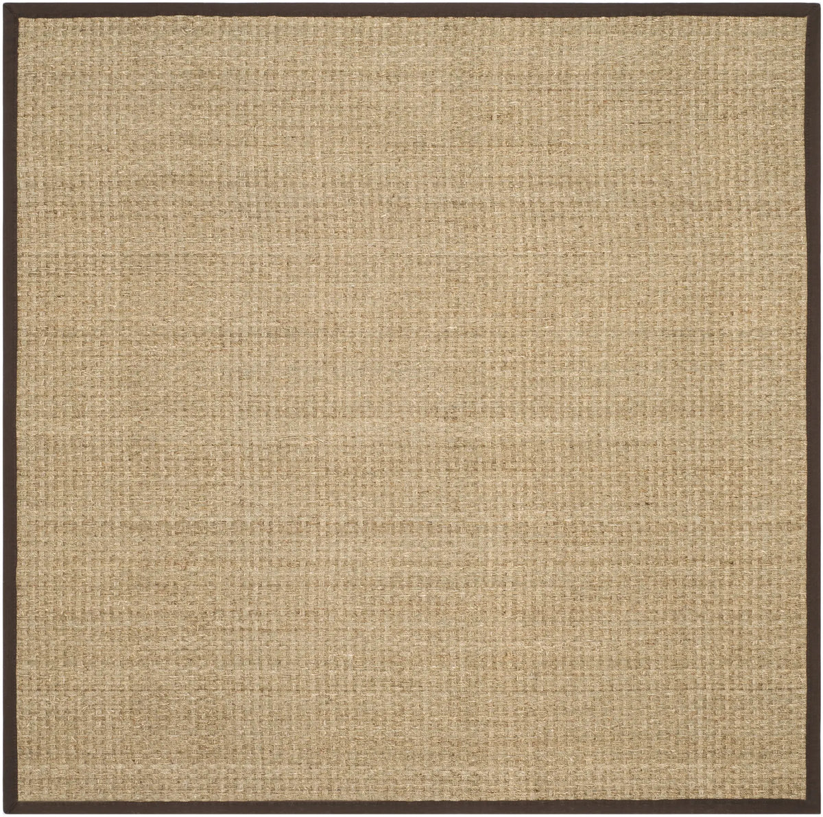 Safavieh Natural Fiber 8'-0" x 8'-0" Rug in Natural / Dark Brown