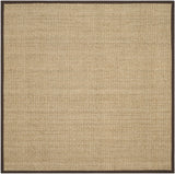 Safavieh Natural Fiber 8'-0" x 8'-0" Rug in Natural / Dark Brown