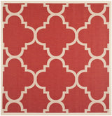 Safavieh Courtyard 6'-7" x 6'-7" Rug in Red