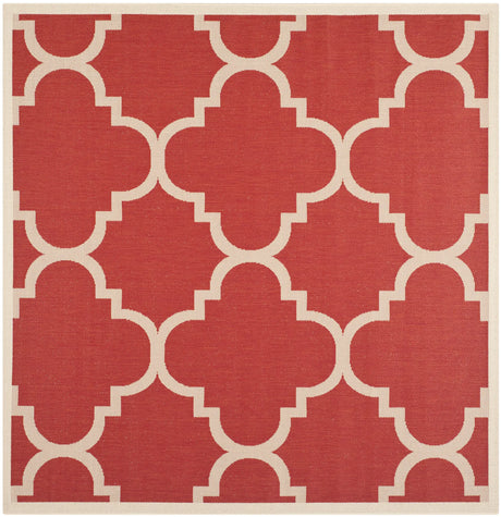 Safavieh Courtyard 6'-7" x 6'-7" Rug in Red