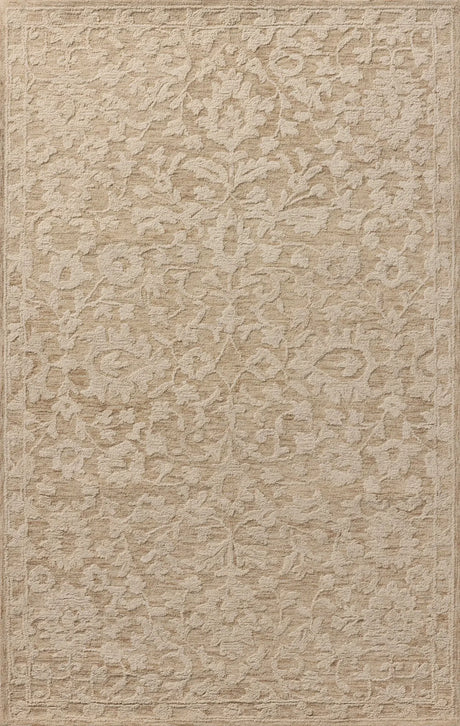 Loloi Prudence PRU-01 Clay / Ivory Hand Tufted Rug - main flat