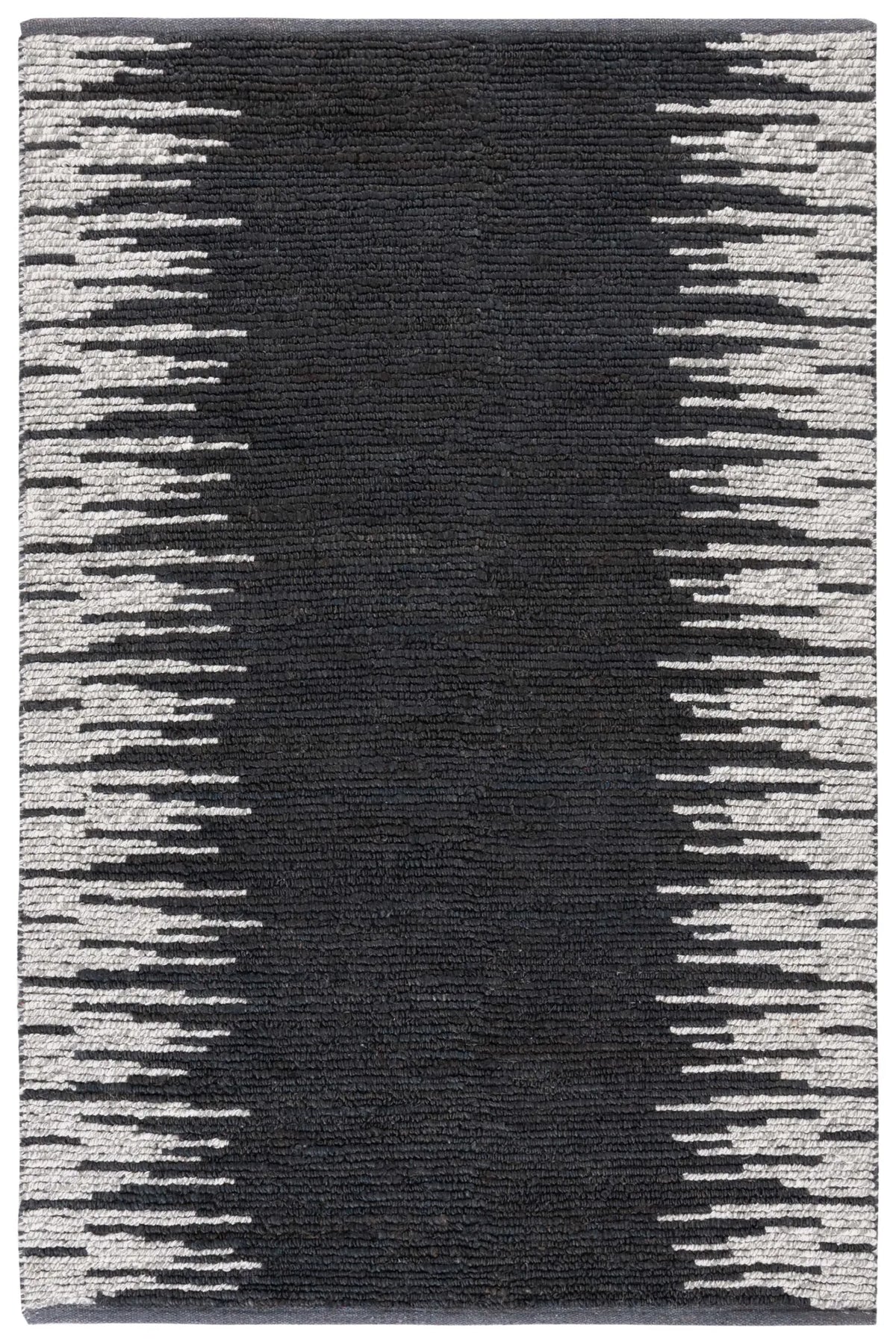 Safavieh Natural Fiber 4'-0" x 6'-0" Rug in Black / Beige
