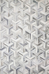 Loloi Maddox Mad-05 Silver / Ivory Rugs - main flat