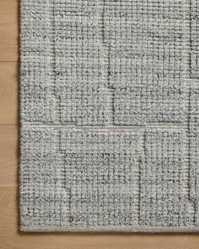 Loloi Asha ASA-01 Sky Rug - corner on wood