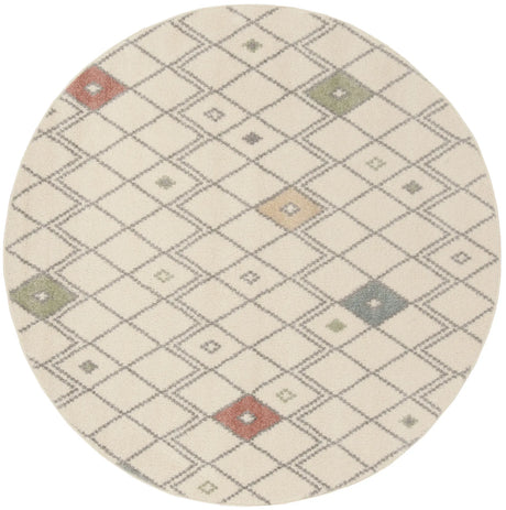 Safavieh Adirondack 6'-0" x 6'-0" Rug in Ivory / Multi