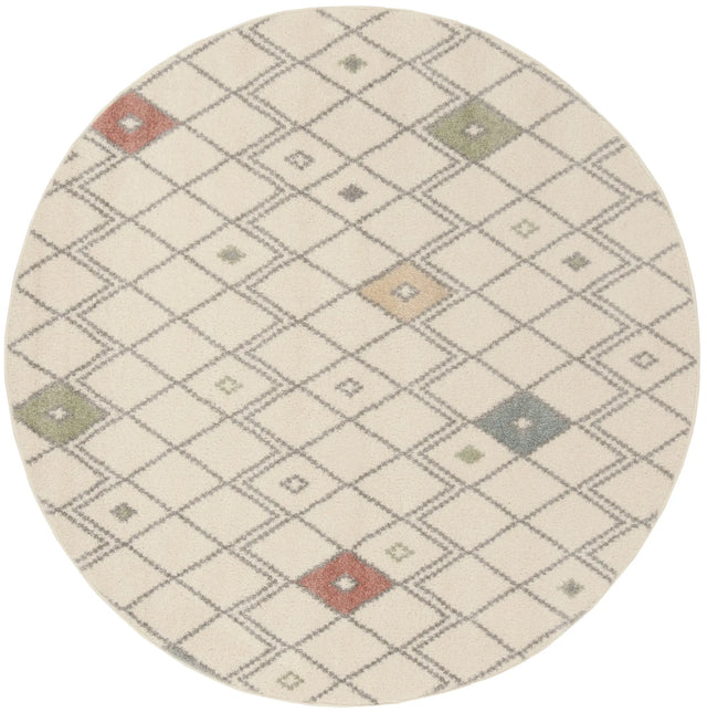Safavieh Adirondack 6'-0" x 6'-0" Rug in Ivory / Multi