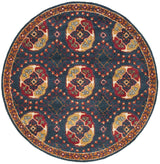 Safavieh Heritage 6'-0" x 6'-0" Rug in Navy / Red