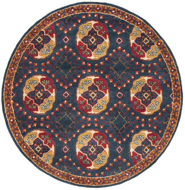 Safavieh Heritage 6'-0" x 6'-0" Rug in Navy / Red
