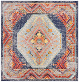 Safavieh Monaco 6'-7" x 6'-7" Rug in Rust / Multi