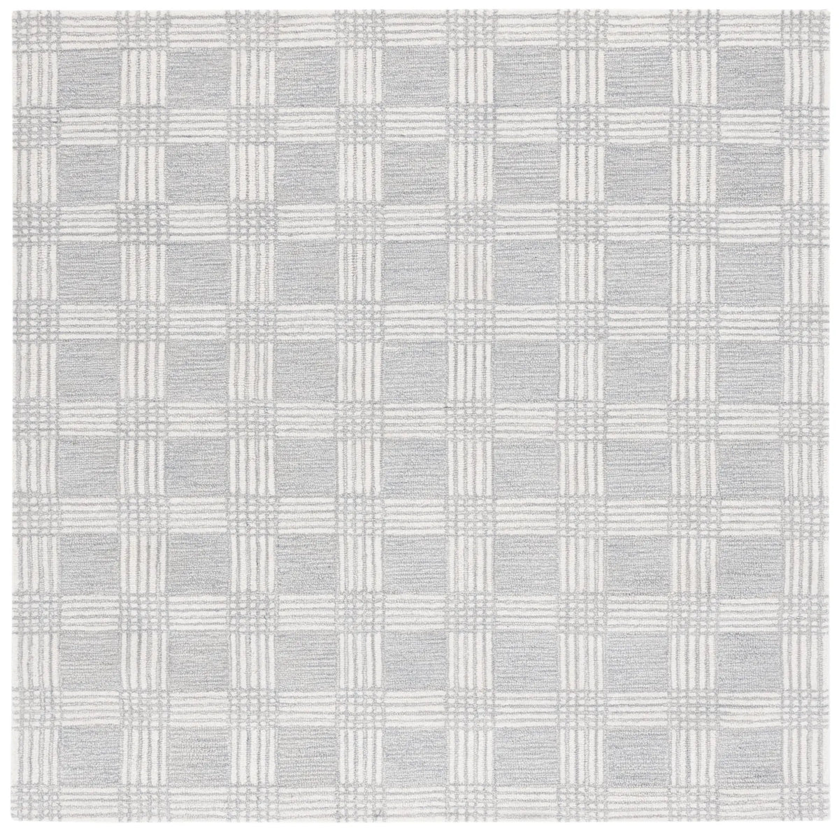 Safavieh Ebony 6'-0" x 6'-0" Rug in Light Grey / Ivory