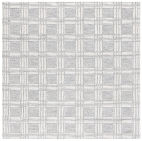 Safavieh Ebony 6'-0" x 6'-0" Rug in Light Grey / Ivory