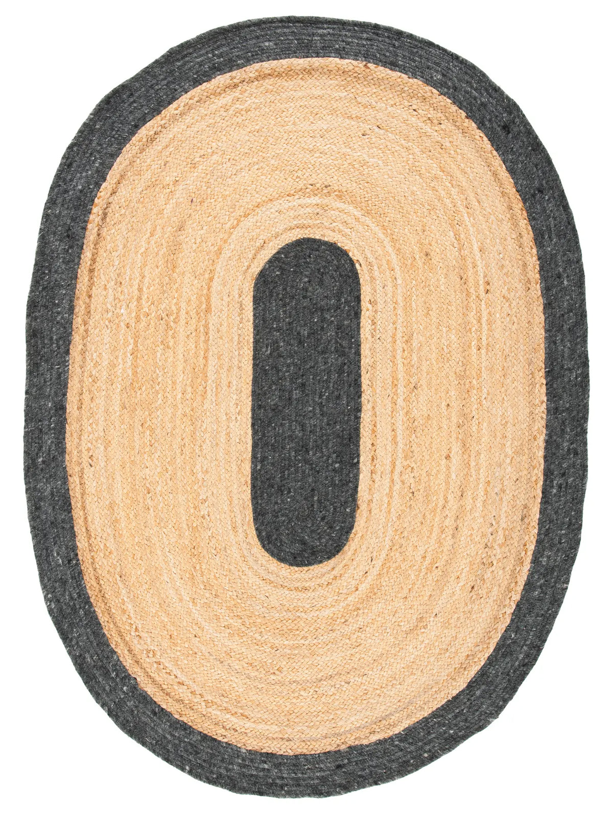 Safavieh Braided 5'-0" x 7'-0" Rug in Black / Gold