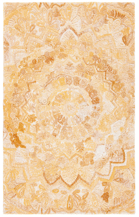 Safavieh Marquee 5'-0" x 8'-0" Rug in Yellow / Ivory