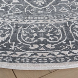Safavieh Reflection 10'-0" x 10'-0" Rug in Dark Grey / Cream
