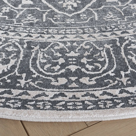 Safavieh Reflection 10'-0" x 10'-0" Rug in Dark Grey / Cream