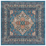 Safavieh Journey 6'-7" x 6'-7" Rug in Blue / Ivory