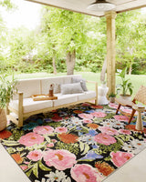 Loloi Botanical Bot-01 Black/Multi Rug - room scene 2