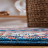 Safavieh Kashan 5'-1" x 7'-5" Rug in Blue / Ivory