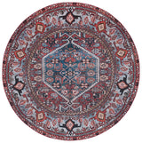 Safavieh Tucson 6'-0" x 6'-0" Rug in Rust / Blue