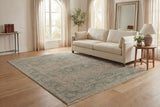 Dynamic Rugs Solace 17922 Power Loomed Traditional Cream/Beige/Navy Rug - Room