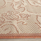 Safavieh Courtyard 2'-3" x 10'-0" Rug in Natural / Terra