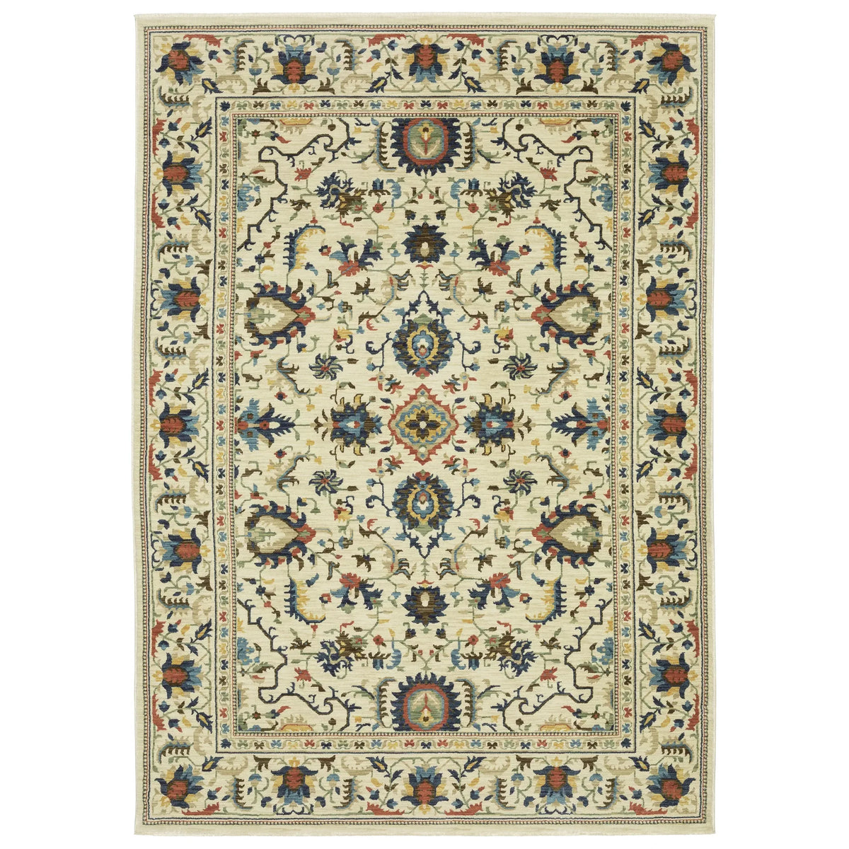 Oriental Weavers Sphinx Francesca Fr10A Ivory/ Multi Rug - main flat