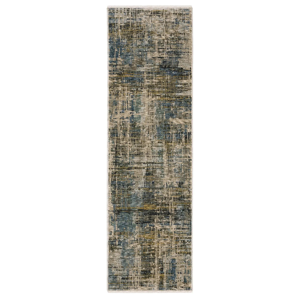 Oriental Weavers Sphinx Hayden Hay05 Blue/ Gold Rug - runner