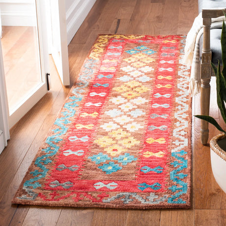Safavieh Aspen 2'-3" x 7'-0" Rug in Brown / Red