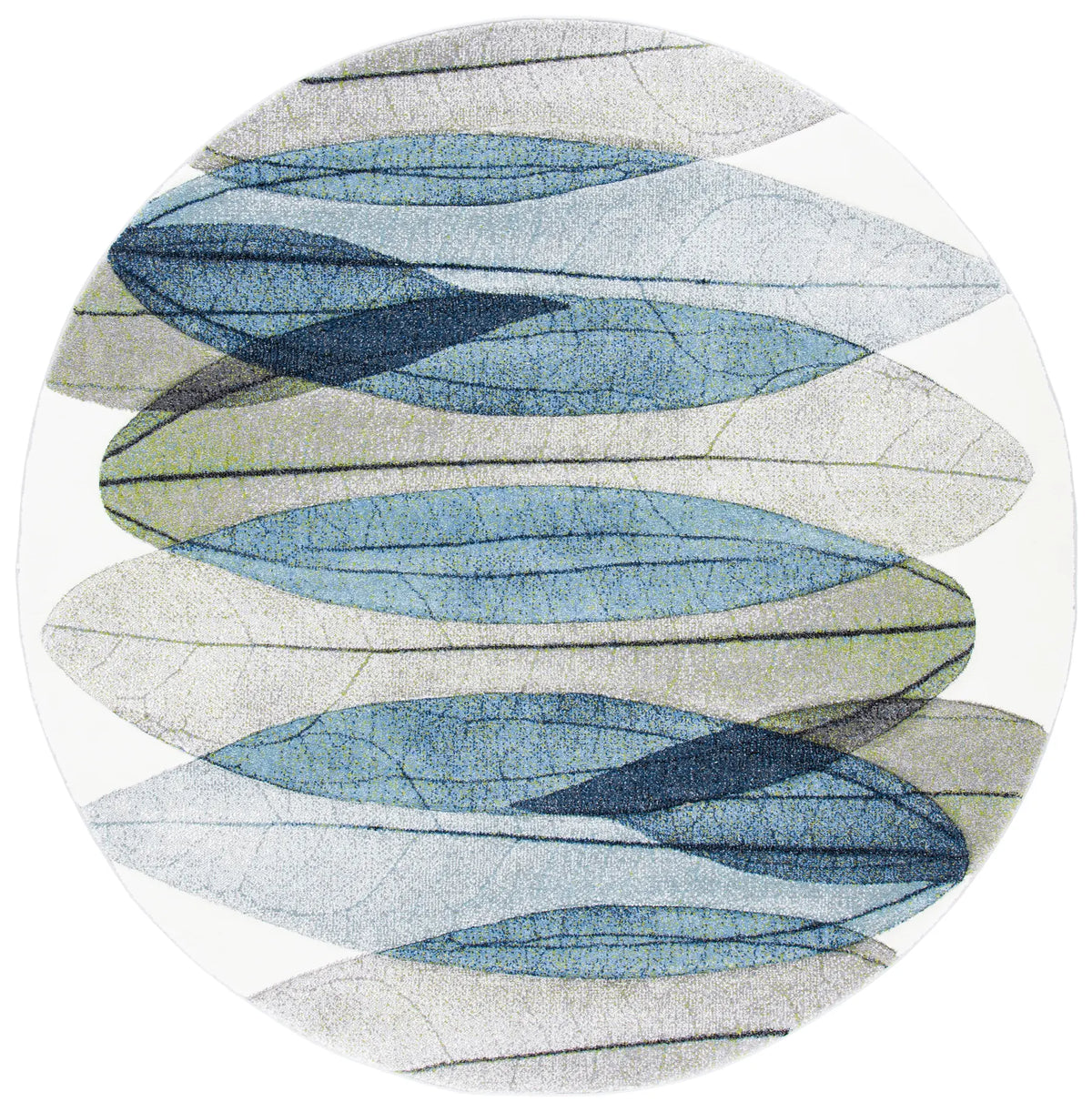 Safavieh Hollywood 10'-0" x 10'-0" Rug in Ivory / Blue Green