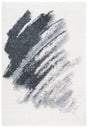 Safavieh Fontana Shag  800 4'-0" x 6'-0" Rug in Grey / Ivory