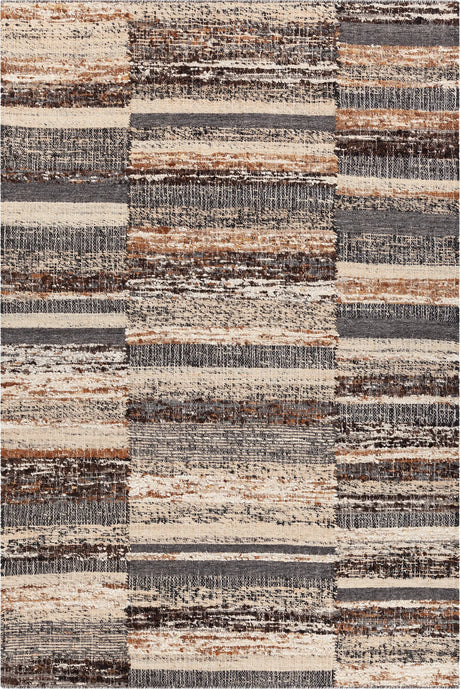 Chandra Kinsey KIN-56900 Brown / Gray / Tan rug, flat view