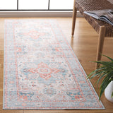 Safavieh Arizona 2'-6" x 8'-0" Rug in Turquoise / Rust