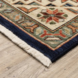 Oriental Weavers Lilihan 532B6 Navy/ Multi Rug - corner detail