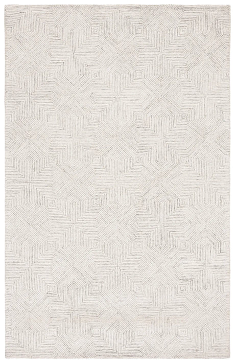 Safavieh Abstract 4'-0" x 6'-0" Rug in Grey / Ivory