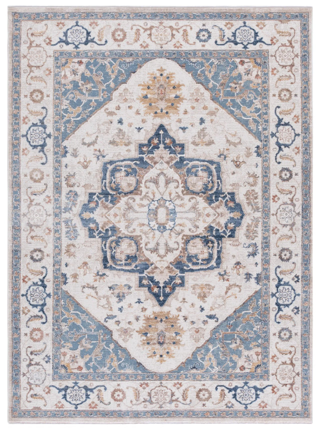 Safavieh Ellwood 4'-0" x 6'-0" Rug in Beige / Navy