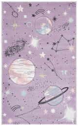 Safavieh Carousel Kids 100 3'-3" x 5'-3" Rug in Purple / Orange